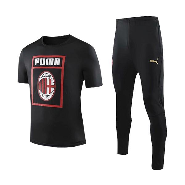 Entrenamiento AC Milan Conjunto Completo 2019/20 Negro Rojo